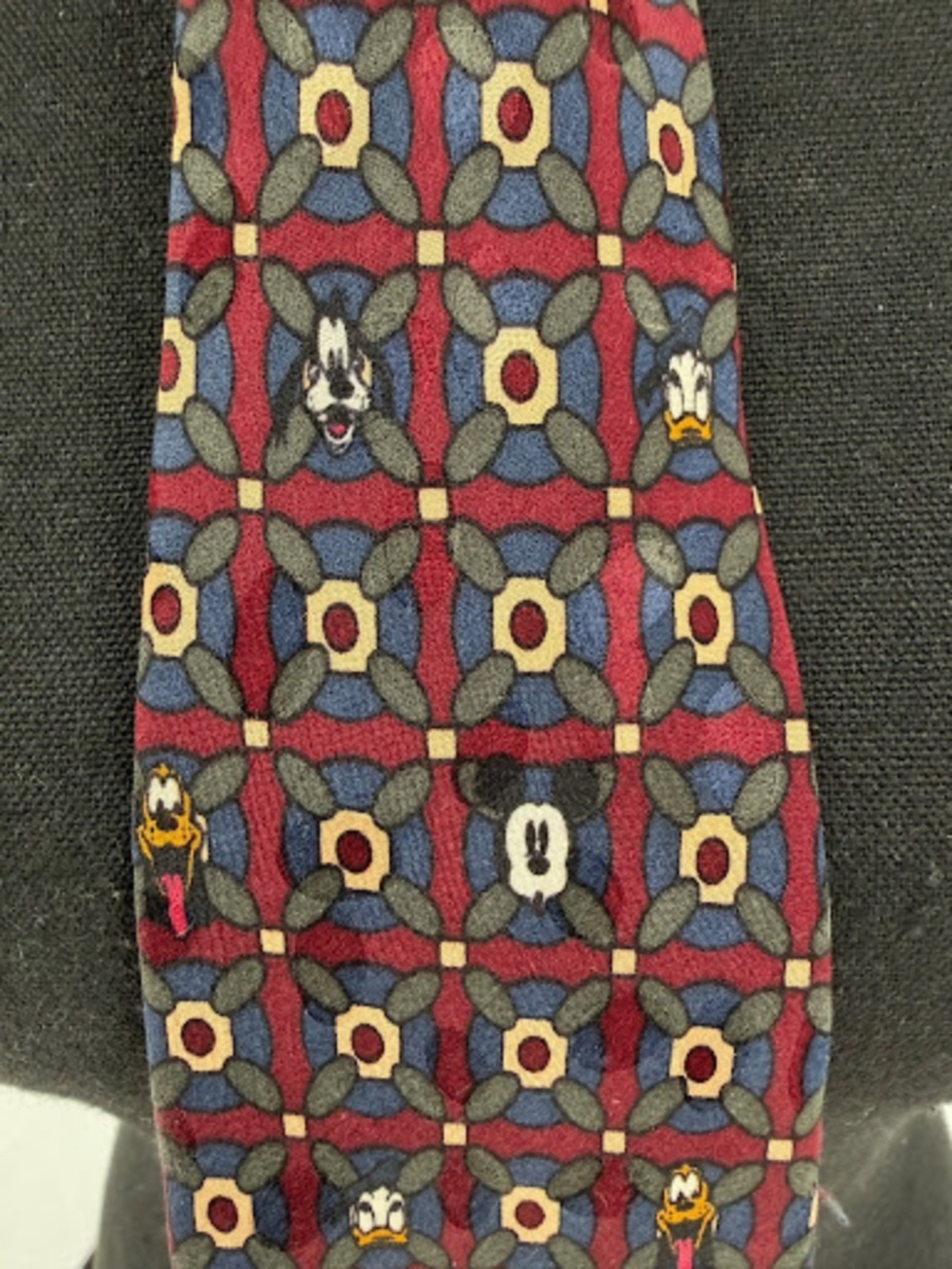 Vintage The Disney Store Classic Characters Silk Necktie